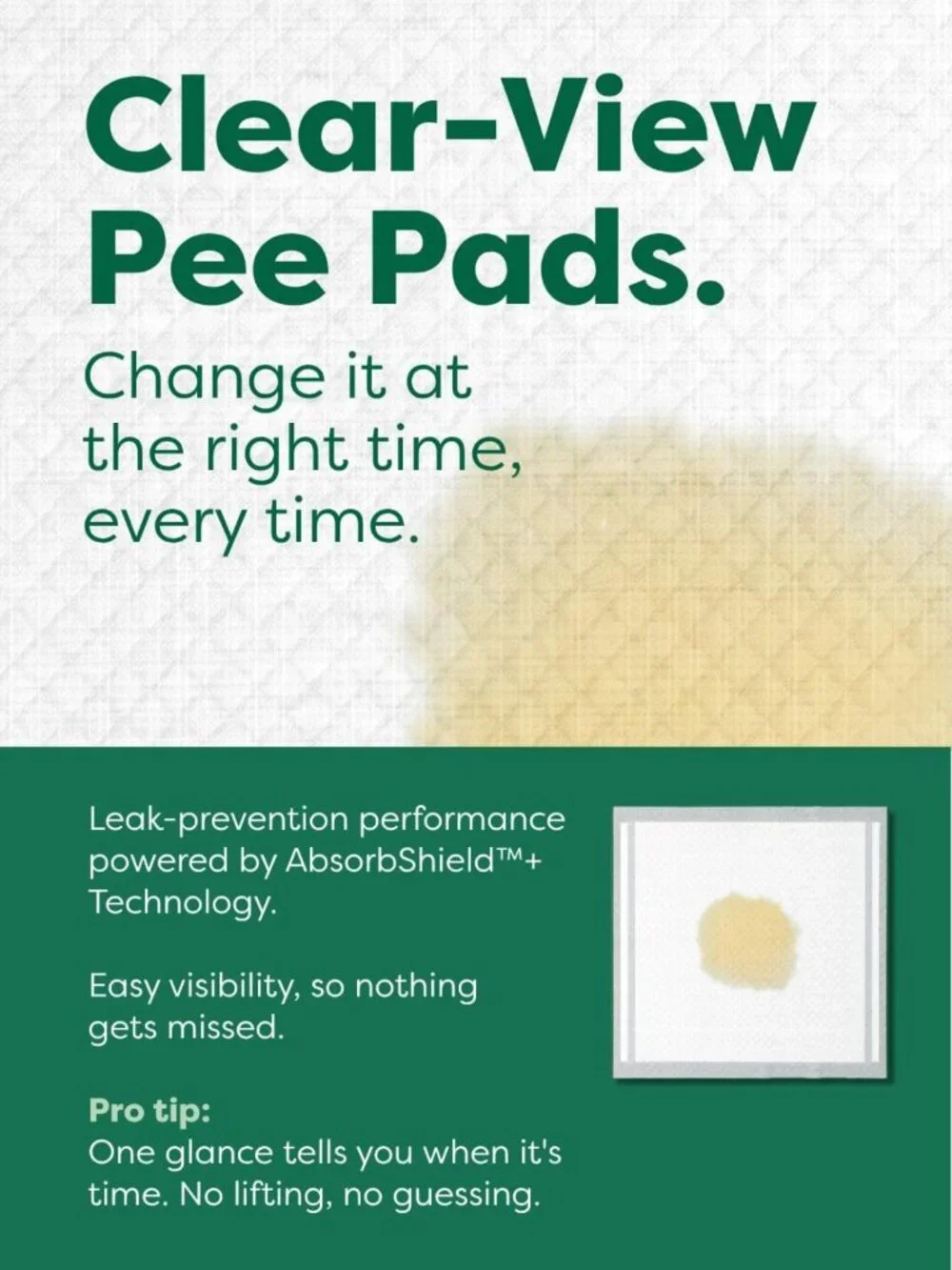 Max Absorbency 3XL Dog & Puppy Pee Pads, Clear View Top, 24 Count - Leakproof